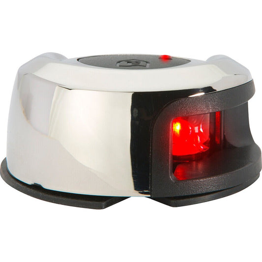 Attwood LightArmor Deck Mount Navigation Light - Stainless Steel - Port (red) -