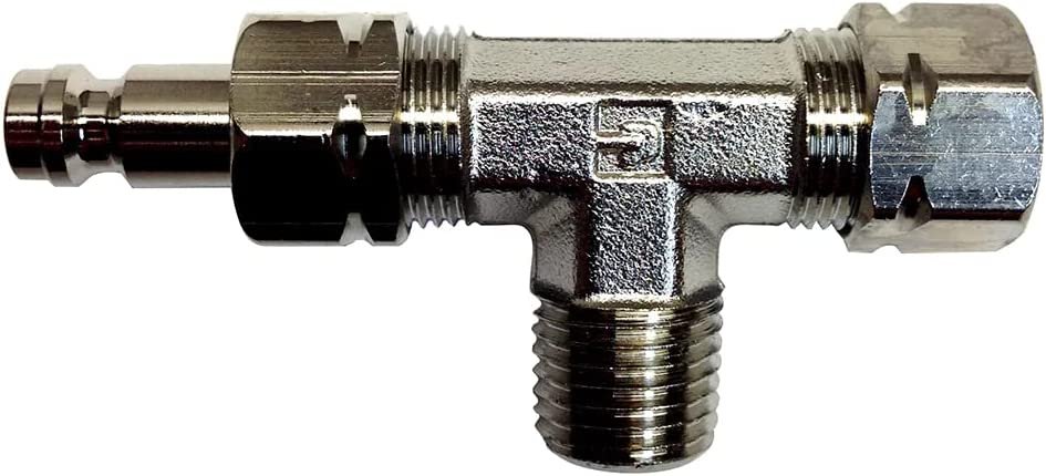 Uflex Tee Fitting w/Bleed Nipple for IB & Stern Drive Cylinders