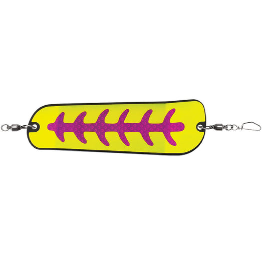Luhr-Jensen Money Roll Flasher - 11" Fishing Lure- Nuclear Carbon Glow