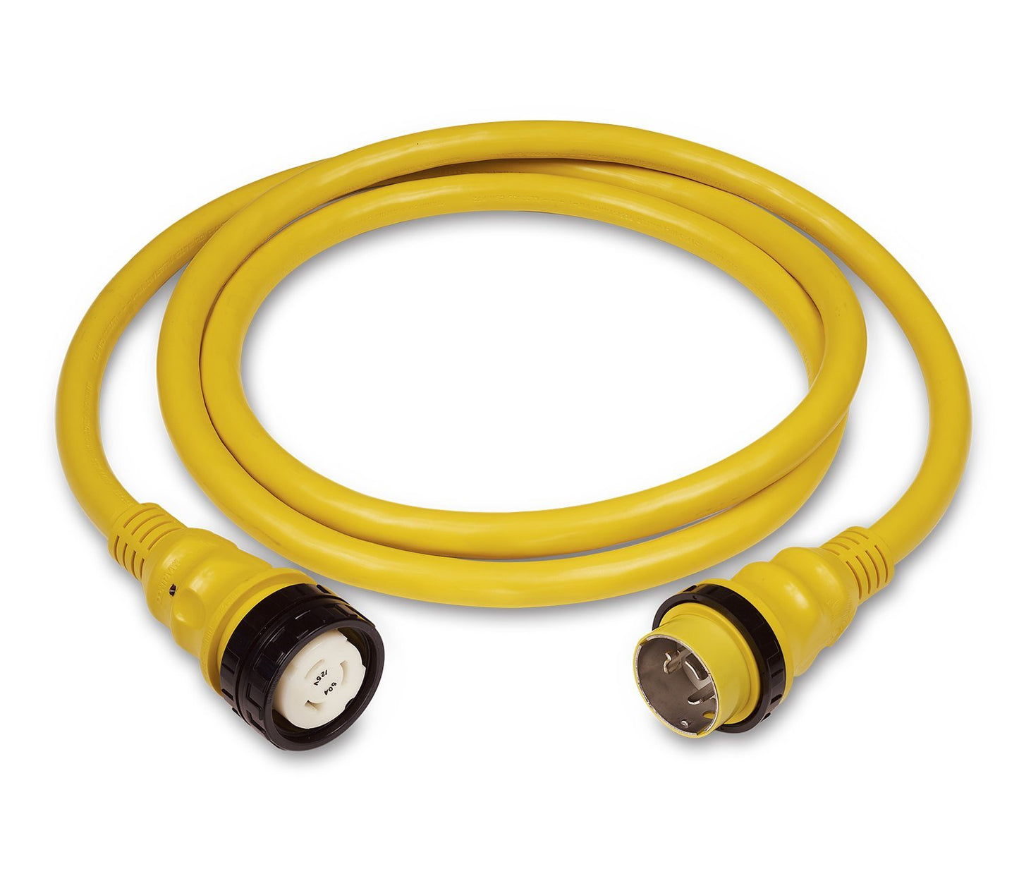 Marinco  Shore poser Cordset, 50A 125V, 75', Yellow (6153SPP-75)
