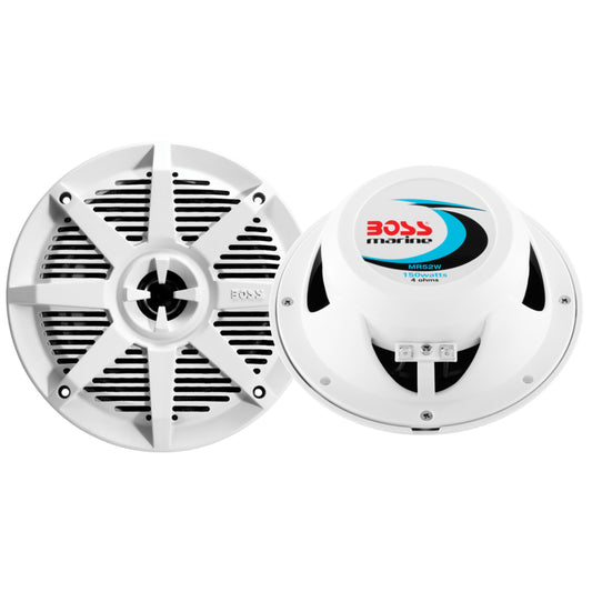 Boss Audio 5.25" MR52W Weatherproof Marine Speaker - White - 150W