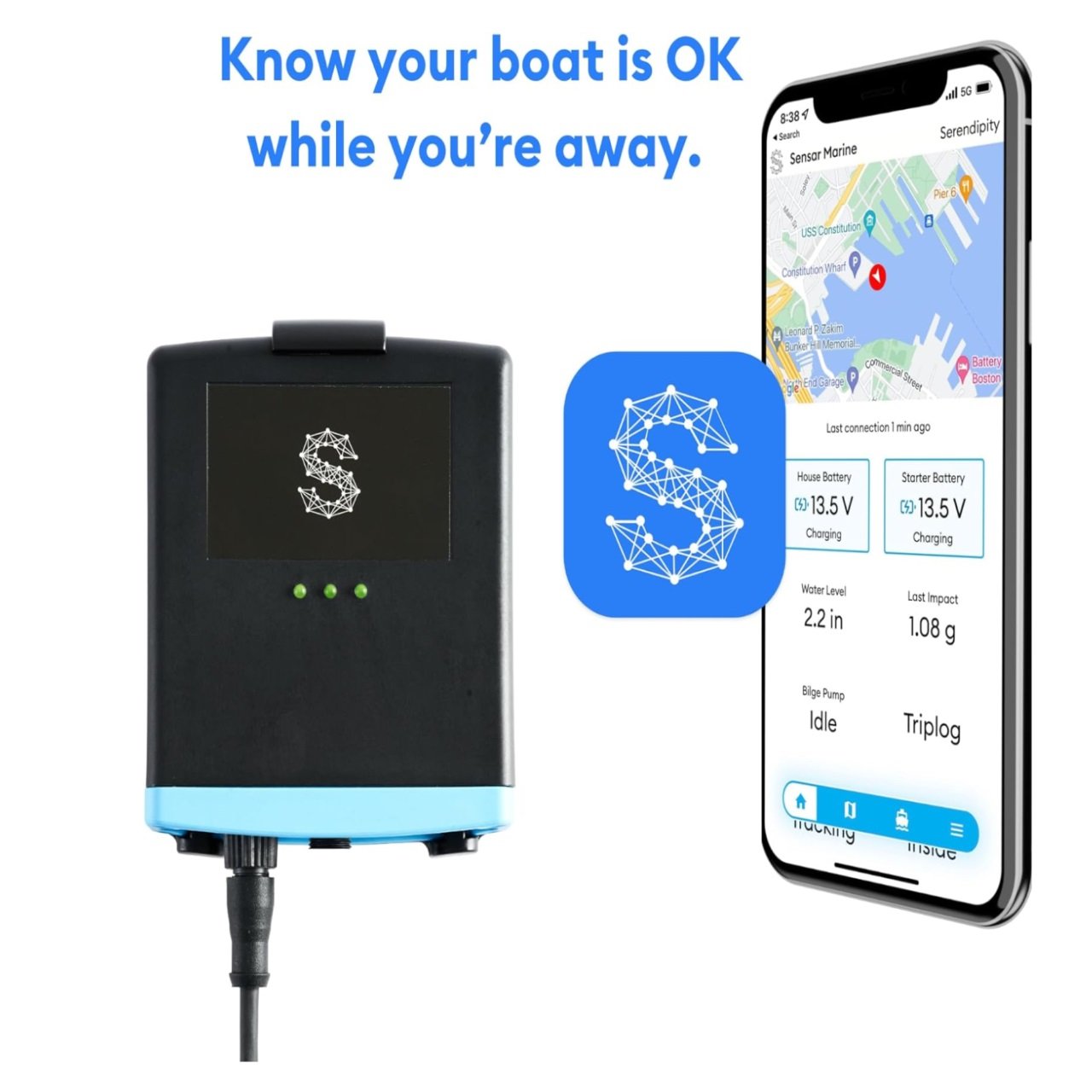 Sensar Boat Monitor w/Bilge Sentry (BMBS700)