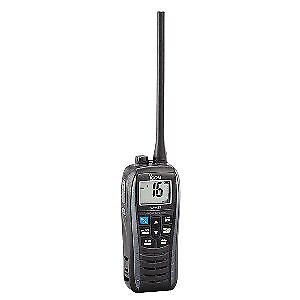 Handheld Floating ICOM M25 VHF Marine Radio - Metallic Gray