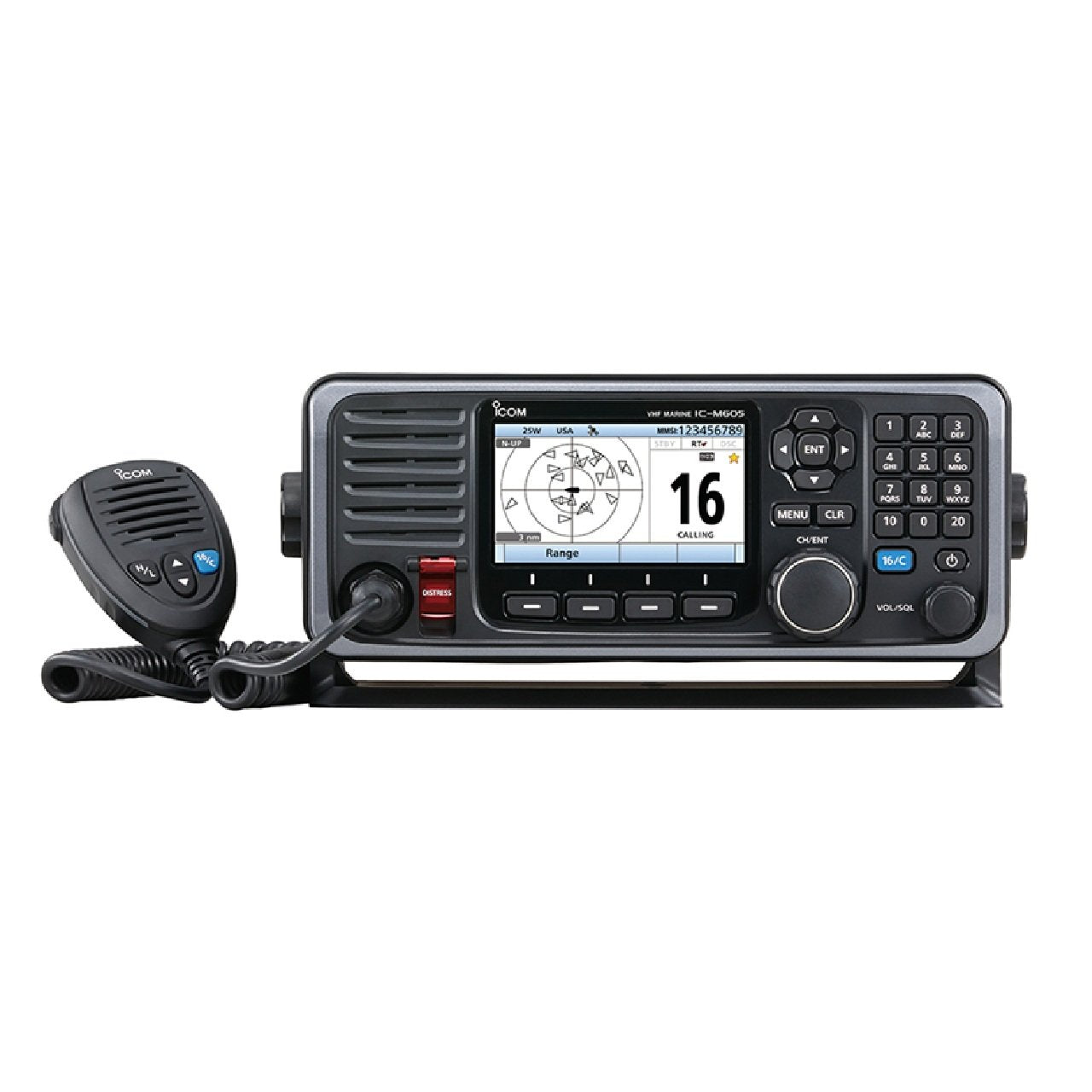 Icom M605 Fixed Mount 25W VHF w/Color Display & AIS
