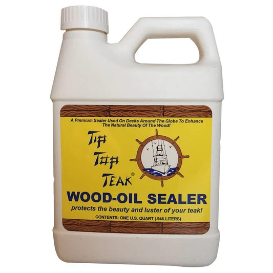 Tip Top Teak Wood Oil Sealer for Boat Wood- Quart Bottle