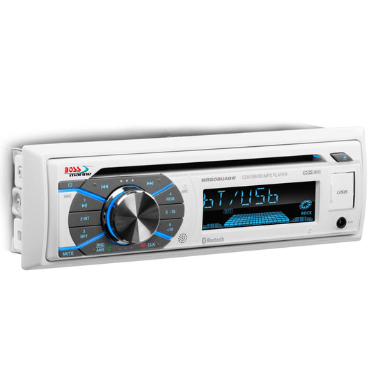 Boss Audio MR508UABW Marine Stereo w/AM/FM/CD/BT/USB