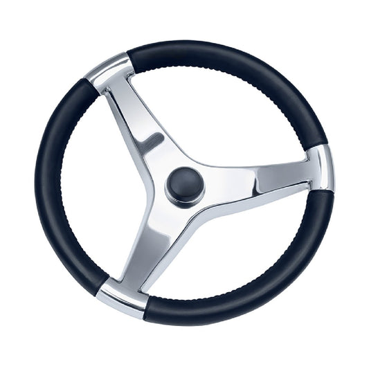 Schmitt Evo Pro 316 Cast Stainless Steel Steering Wheel - 13.5" Diameter