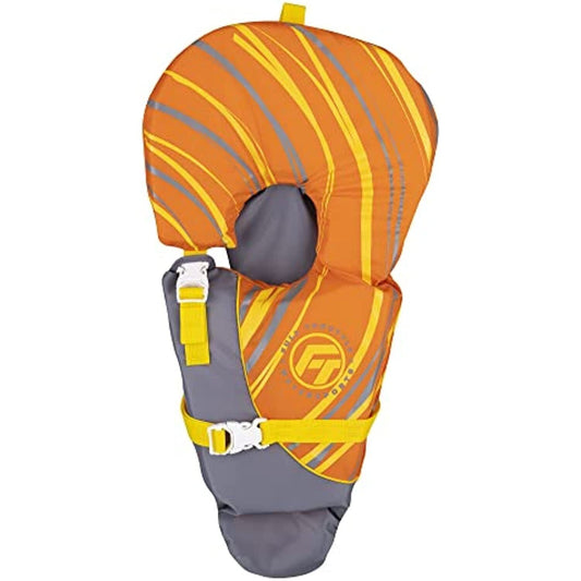 Full Throttle Baby-Safe Vest - Infant to 30lbs - Orange/Grey