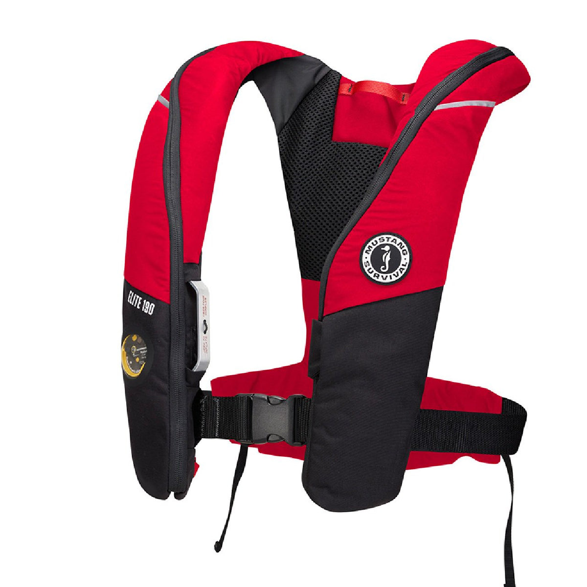 Mustang Elite 190 Offshore Inflatable PFD - Red/Black