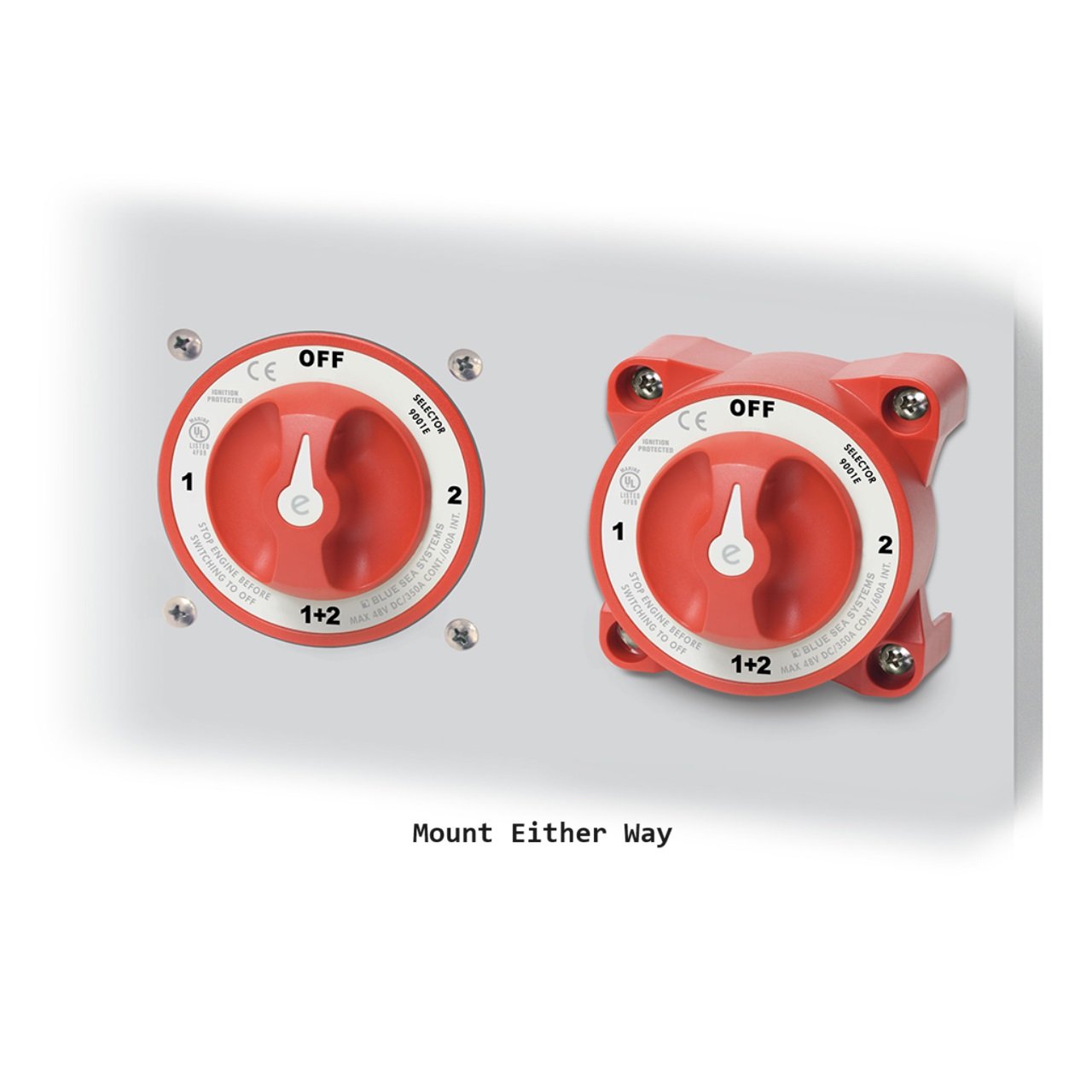 Blue Sea 11001 e-Series Battery Switch w/Alternator Field Disconnect - 3-Position