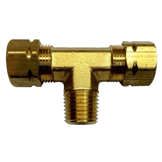 Uflex 1/4 NPT to 3/8 T-Fitting for boat helms