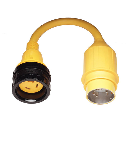 Marinco Shore Power Pigtail Adapter, 30A Locking to 50A Locking
