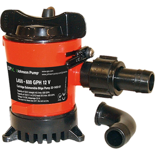 Johnson Pump 500 GPH Bilge Pump 3/4" Hose 12V Dura Ports