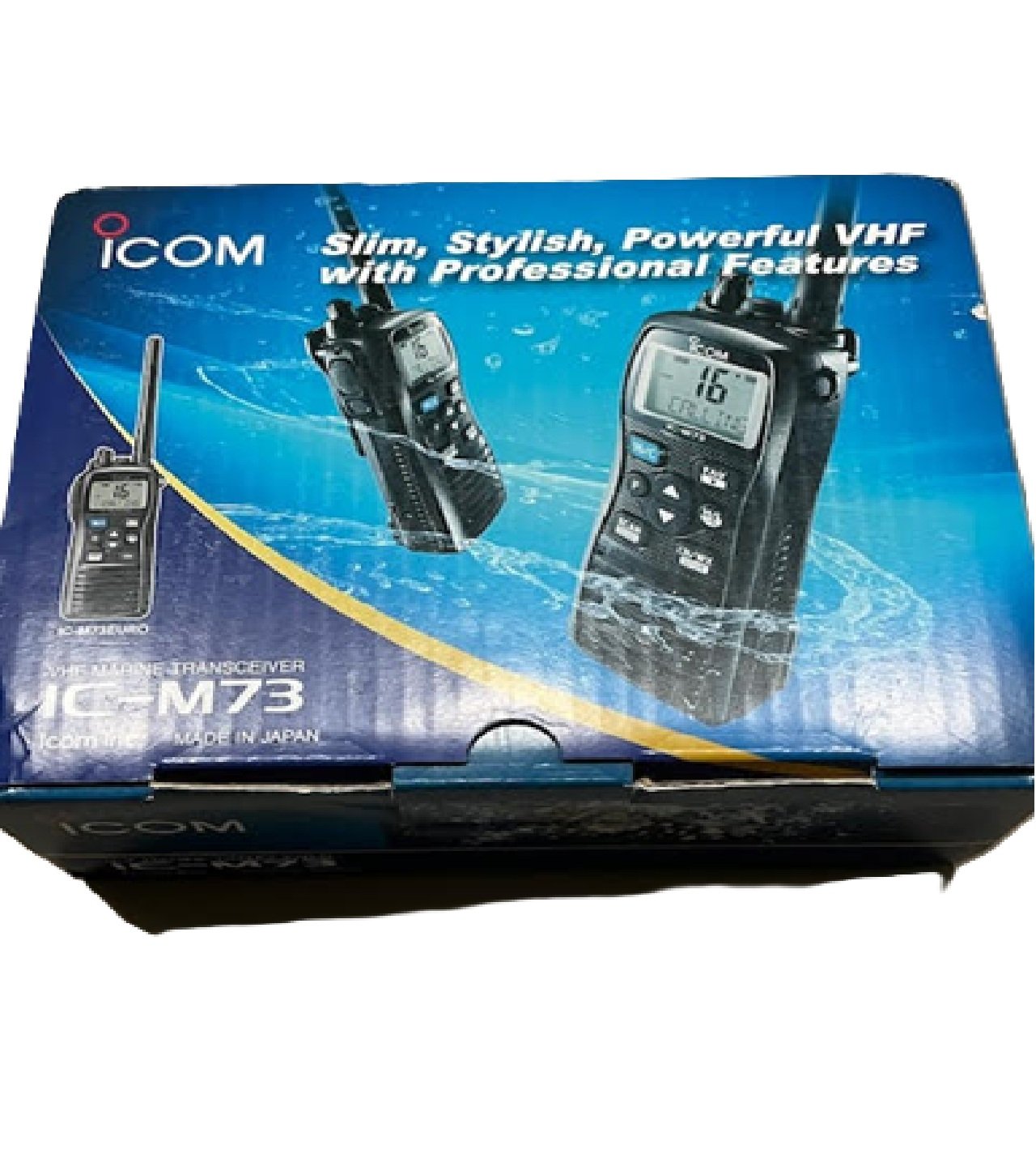 Icom M73 Submersible Handheld VHF Marine Radio - 6W-open box