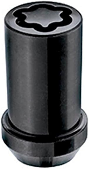 McGard Wheel Lock, Premium, 14 mm x 1.50 Thread, Cone Seat, Black Chrome, Set of 5 (25515BK)