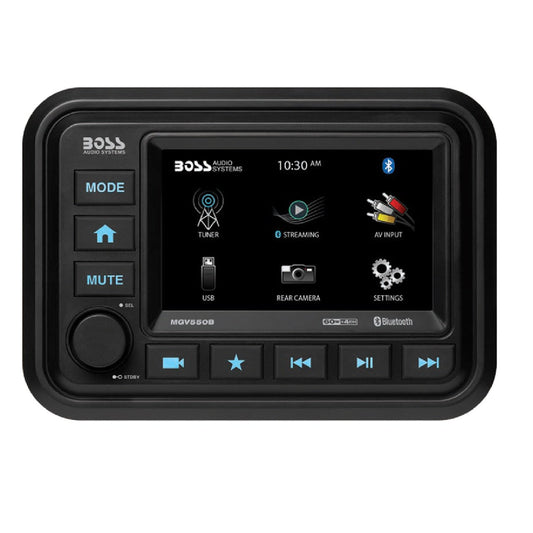 Boss Audio Marine Stereo w/AM/FM/BT/Rear Camera -MGV550B