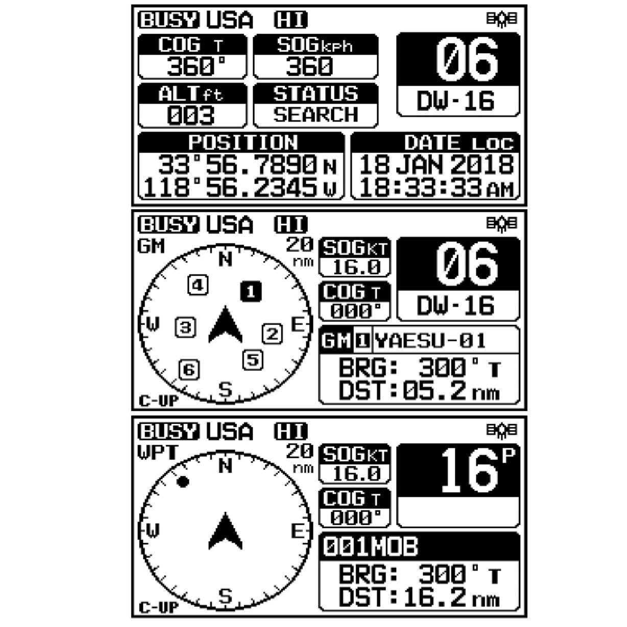 Standard Horizon GX1800G Fixed Mount VHF w/GPS - White