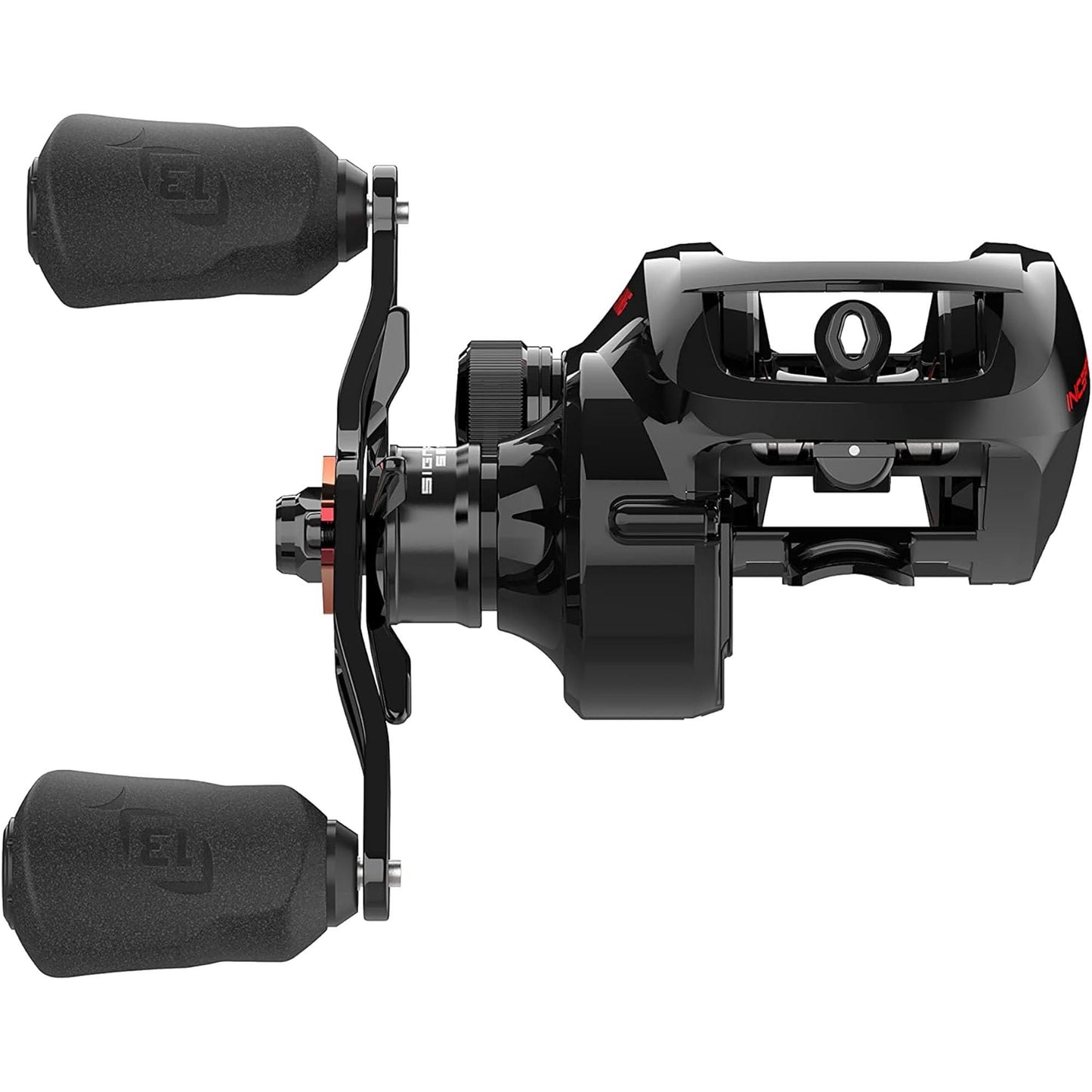 13 FISHING - Inception G2 Baitcast Reel - 7.3:1 Gear Ratio - Right Hand Retrieve (Fresh) - ING2-7.3-RH Black