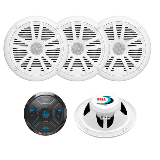 Boss Audio 6.5" Boat Speaker Combo Kit  2 Pairs of MR6W Speakers
