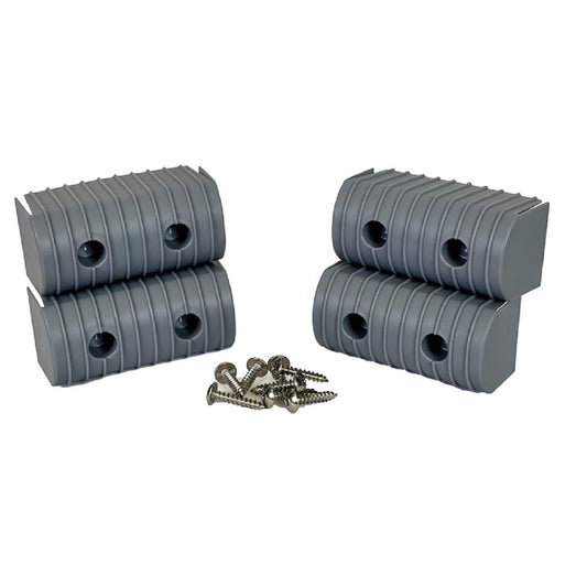 Caliber Boat Trailer BunkWrap End Cap Only 2x4" Grey 4-pack