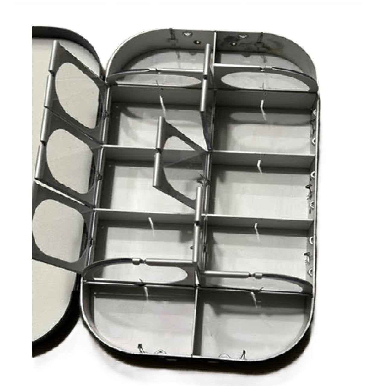 Okuma Classic Aluminum Fly Fishing Tackle Box with 10 Compartments Fly Box BM1