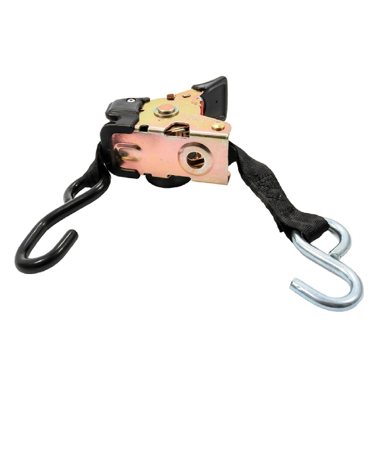 Camco Retractable Boat Trailer Tie-Down Straps - 1" Width 6' Dual Hooks