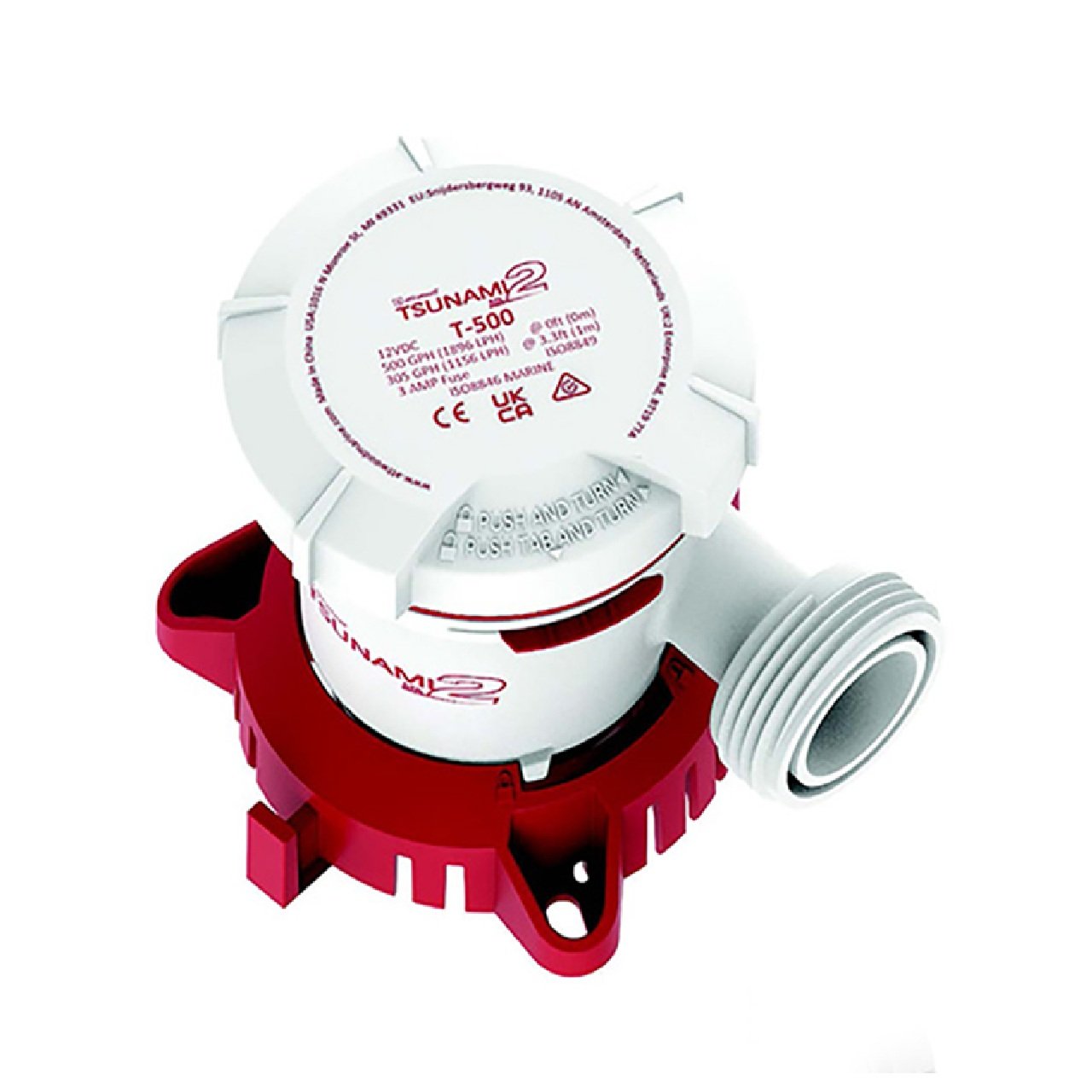 Attwood Tsunami MK2 Manual Bilge Pump - T500 - 500 GPH & 12V