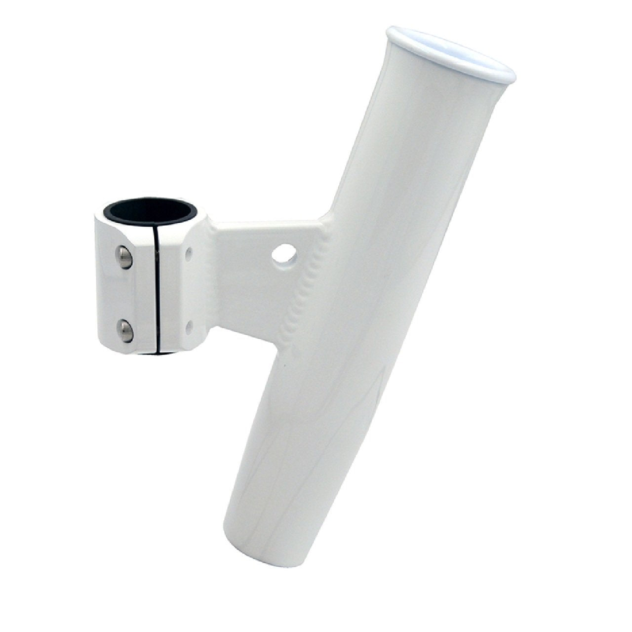 C.E. Smith Aluminum Vertical Clamp-On Fishing Rod Holder 1-2/3" OD White