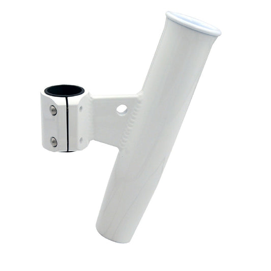 C.E. Smith Aluminum Vertical Clamp-On Fishing Rod Holder 1-2/3" OD White