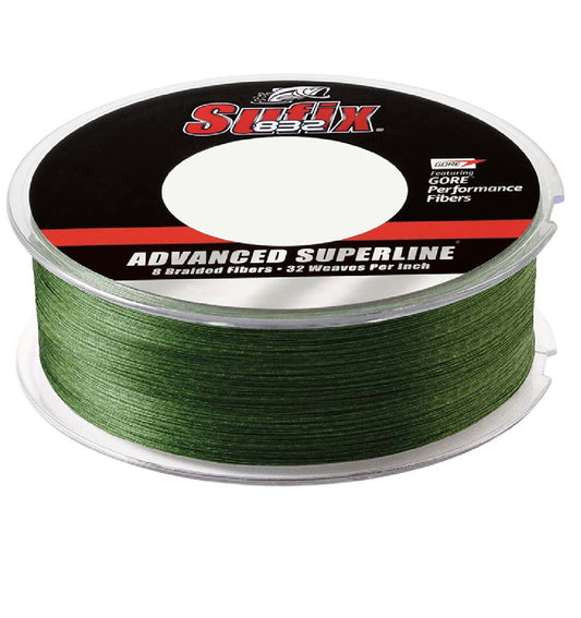 Sufix 832® Advanced Superline® Braid - 20lb - Low-Vis Green - 600 yds