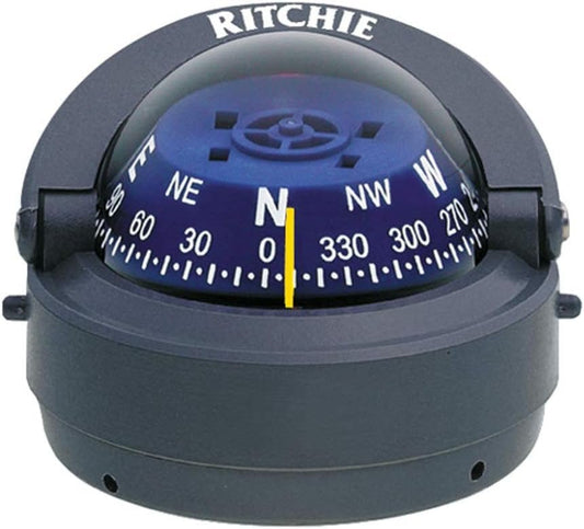 Ritchie Boat Compass S-53G Explorer Compass - Surface Mount - Gray