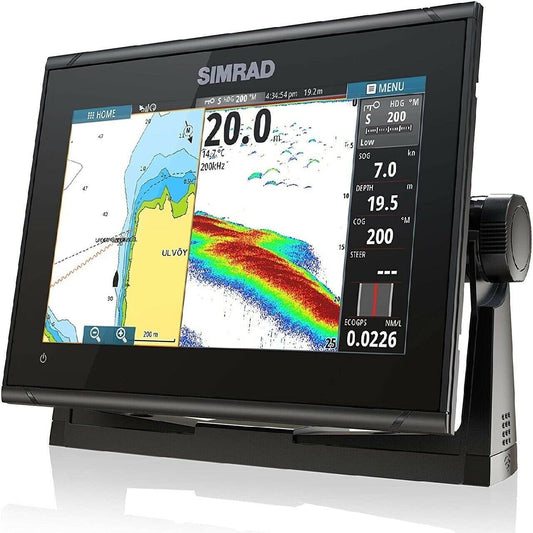 Simrad GO9 XSE-9-inch Chartplotter  with HDI Transducer, C-MAP Discover Chart