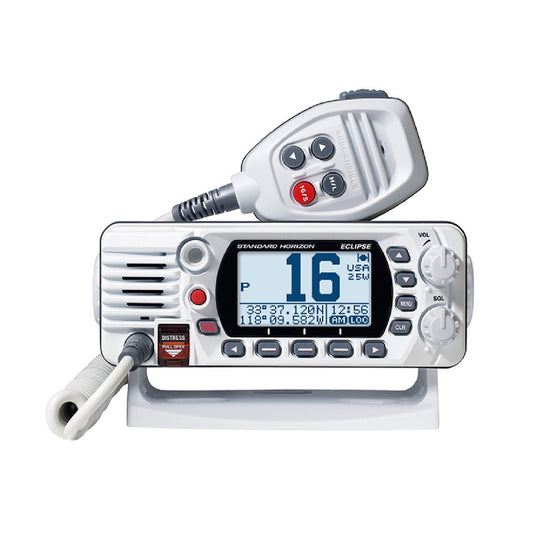 Standard Horizon GX1410GW Eclipse Series 25W Fixed Mount VHF/GPS - White