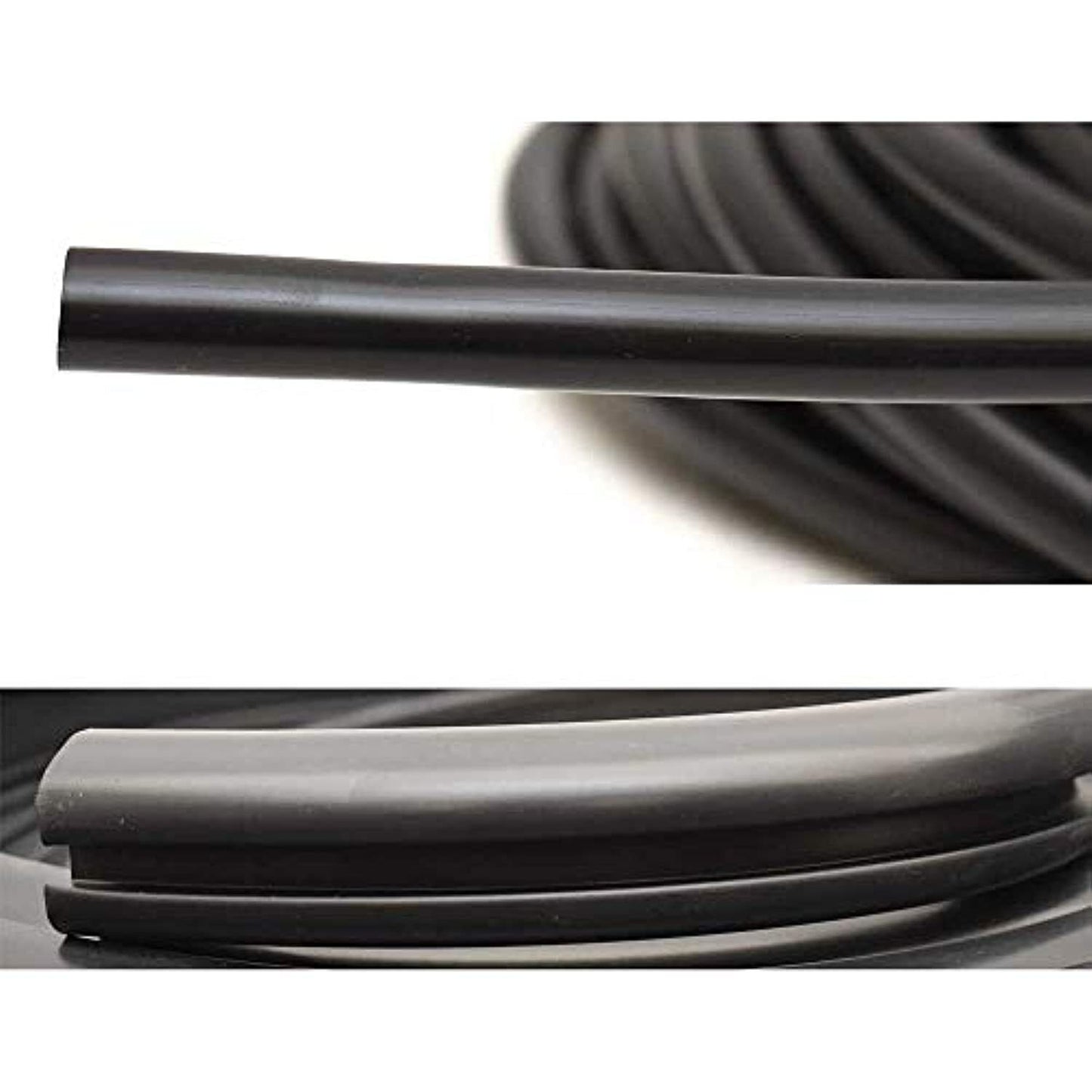 TACO Flex Vinyl Rub Rail Kit - Black w/Black Insert - 70' - 1-1/4" x 15/16"