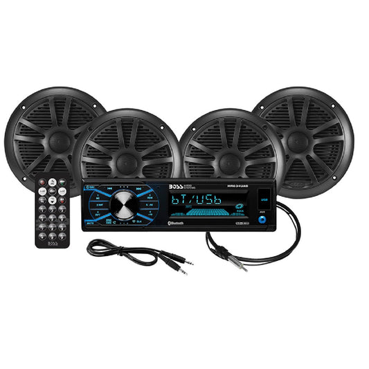 Boss Audio Complete Boat Audio Kit- MCBK634B.64 Kit
