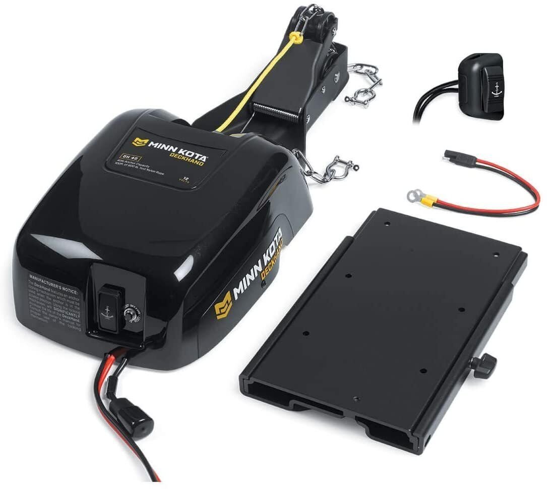 Minn Kota Pontoon Deckhand Electric, anchor Winch 40 lb Anchor Capacity