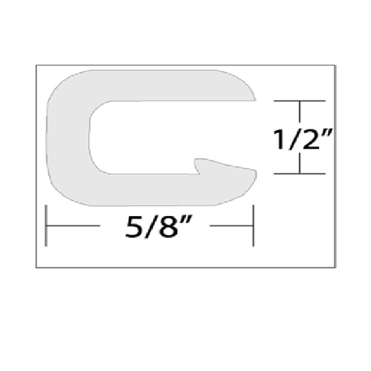 TACO Flexible Boat Vinyl Trim - ½" Opening x ⅝"W x 25'L - White