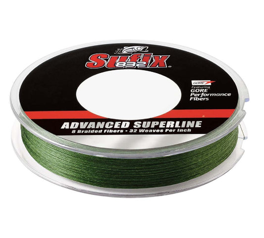 Sufix 832® Advanced Superline® Braid - 6lb Fishing Line- Low-Vis Green - 300 yds