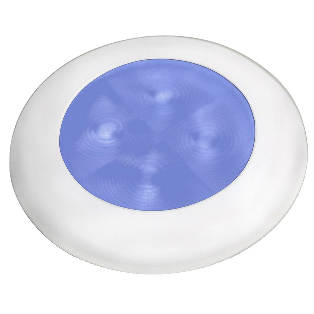 Hella Marine Slim Line LED Round Courtesy Lamp - Blue