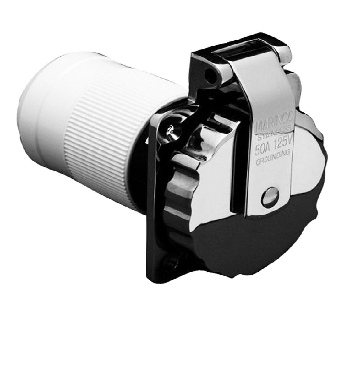Marinco 50Amp/125V Shore Power Stainless Steel Inlet