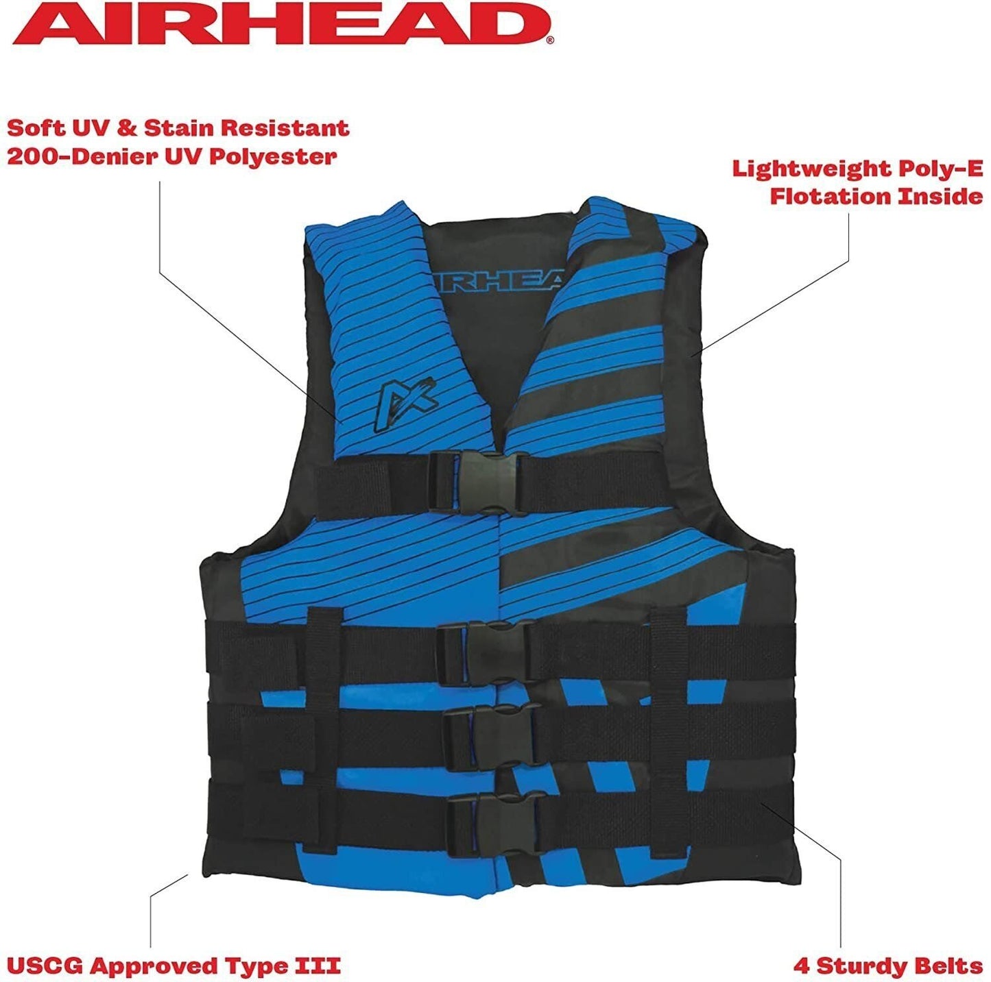 Life Vest Airhead Trend Chest Size 42 Inch To 50 Inch LG/XL