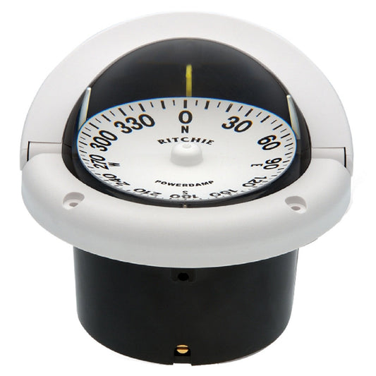 Ritchie HF-742W Helmsman Compass - Flush Mount - White