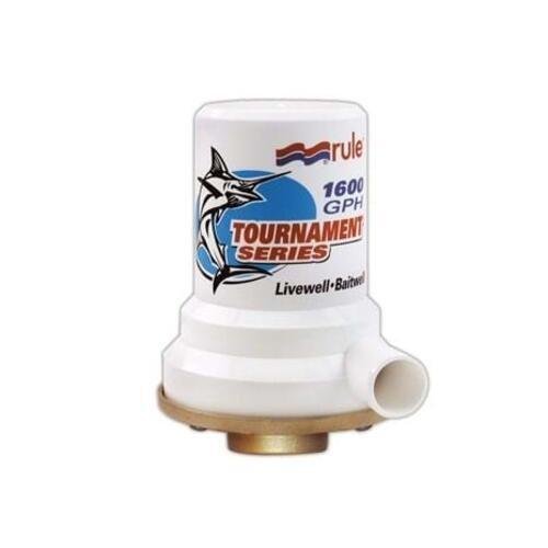 Rule Tournament Series Bronze Base 1600 GPH Livewell Pump 209B