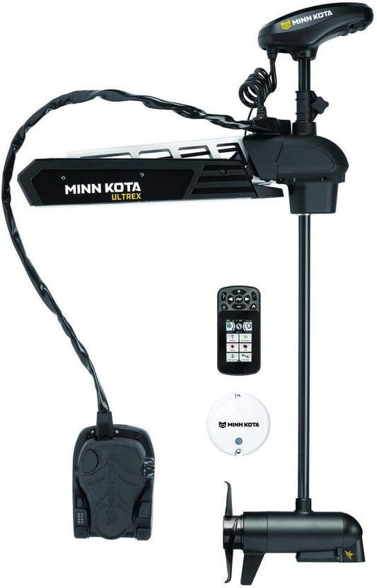 Minn Kota 1368867 Ultrex Freshwater Cable & Electric-Steer Bow-Mount Trolling Motor with MEGA Down/Side-Imaging & i-Pilot Link GPS, 80 lbs Thrust, 60" Shaft