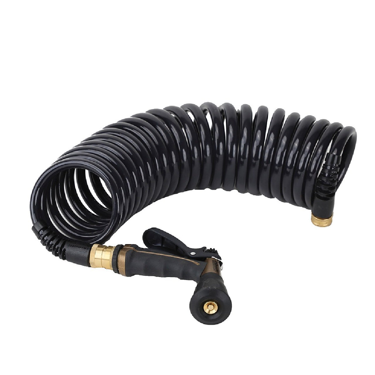 Hosecoil Commercial Pilot PRO 25' Hose Kit with Boat Bumper Nozzle (2 Pack)
