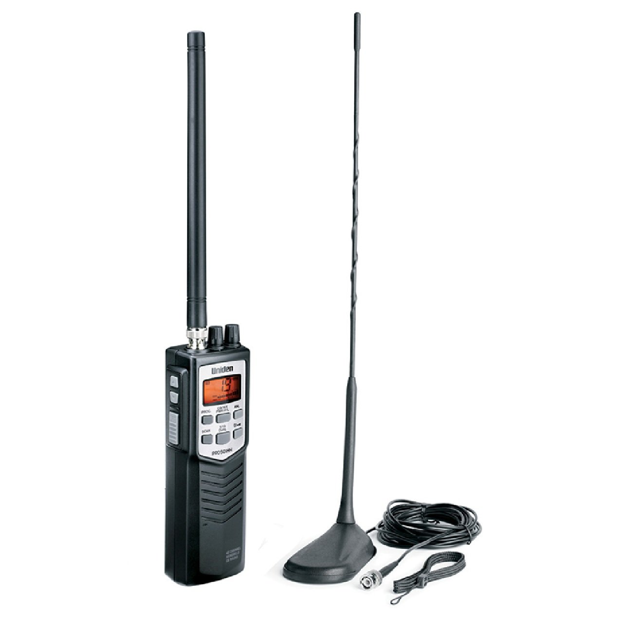 Uniden PRO501TK Handheld CB Radio with High Gain Magnetic Mount Antenna