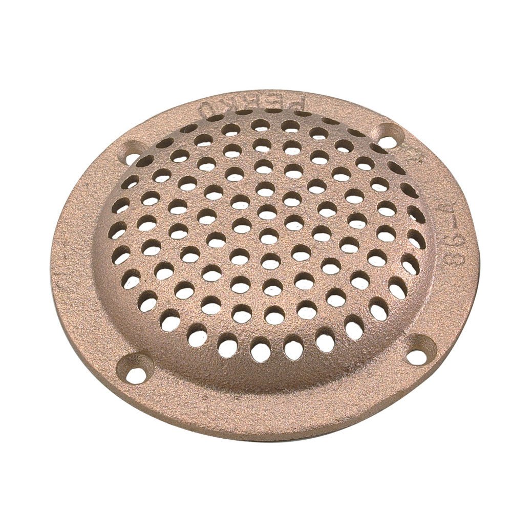 Perko 4" Boat Thu-Hull Round Bronze Strainer MADE IN THE USA