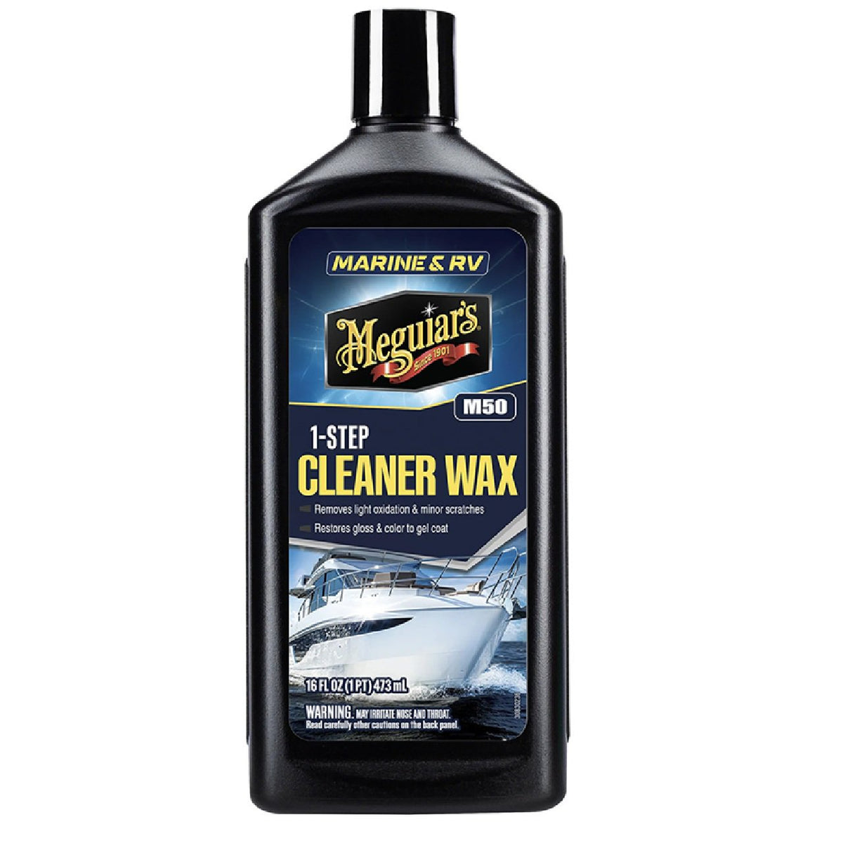 Meguiar's M50 Marine/RV One Step Cleaner Wax, M5016, 16 Oz