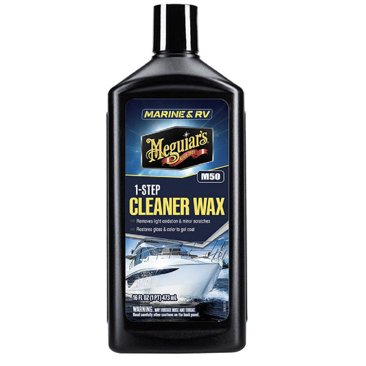 Meguiar's M50 Marine/RV One Step Cleaner Wax, M5016, 16 Oz