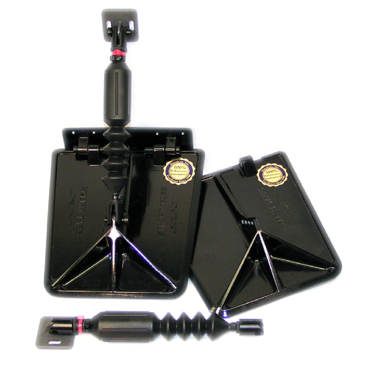 Lectrotab Smart Tab SX Composite Trim Tabs 9.5” x 10” f/12-16’ Boat w/40 - 80HP - Black